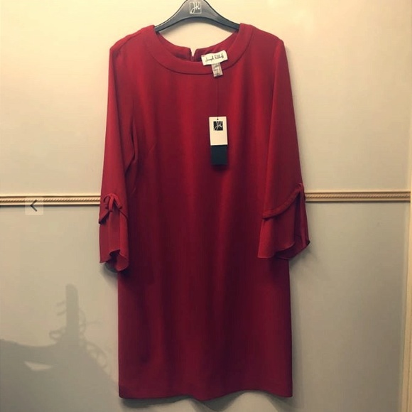 Joseph Ribkoff Lipstick Red 3/4 Sleeve Dress